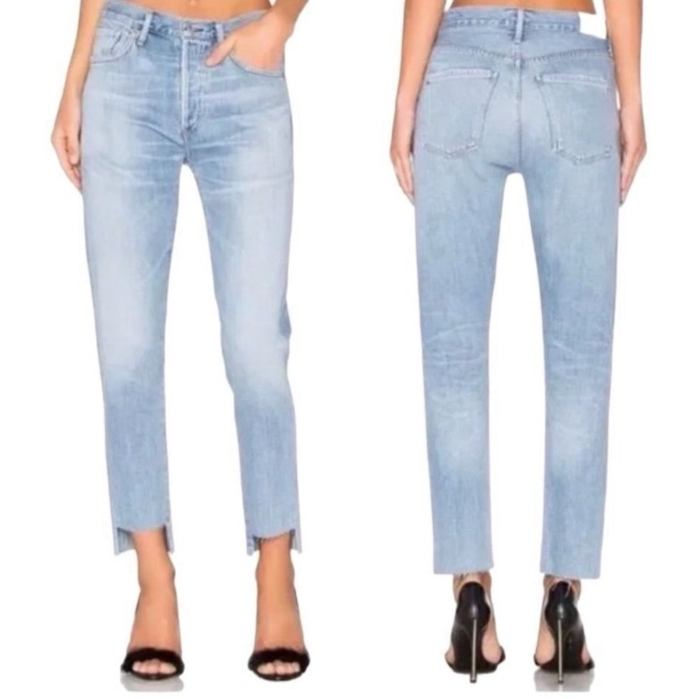 Citizens Of Humanity Premium Vintage Light Wash Liya hi-lo classic fit Jeans